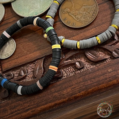 Bonnie & Clyde Heishi Clay Bracelets