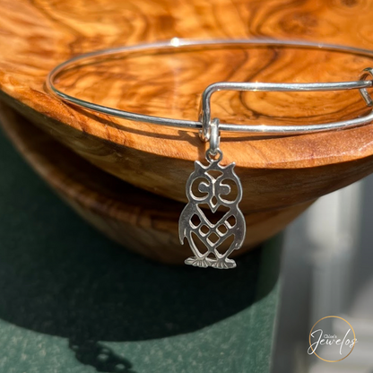 Mr. Owl Sterling Bangle