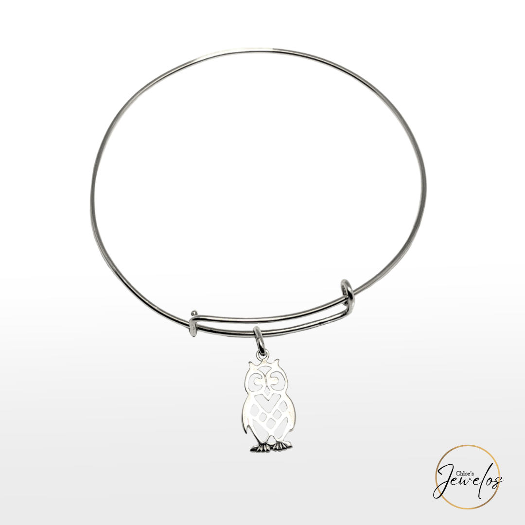 Mr. Owl Sterling Bangle