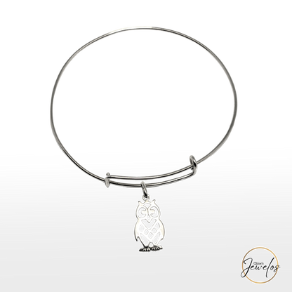 Mr. Owl Sterling Bangle